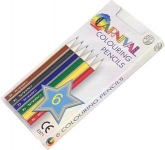 Carnival Six Pack Of Mini Colouring Pencils