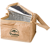 Bakewell Paper Woven 6 Can Cooler Lunch Bags branded with your logo at GoPromotional