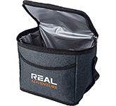 Detroit 6 Can Cooler Lunch Bags in charcoal branded with your logo at GoPromotional for your summer promotions