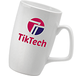 White Corporate Mug Branded With Your Logo At GoPromotional