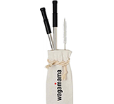 Corsica Reusable Stainless Steel Straw Set