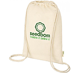 GOTS Organic Cotton Drawstring Backpack