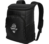 Arctic Zone 18 Can Cooler Backpacks in black branded with your logo at GoPromotional